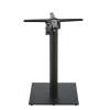 Pied de table rabattable en métal noir H73
